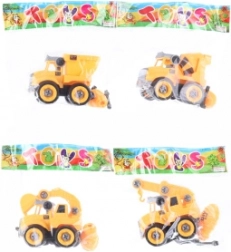 Screw-together construction car for kids