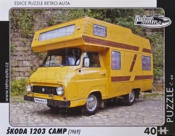 Puzzle Retro Samochody Škoda 1203 Camp 40 elementów