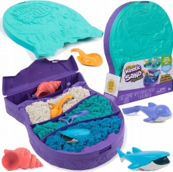 Kinetični pesek Kinetic Sand Deep Sea 680 g + modelčki