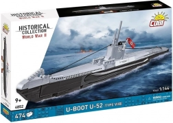 Klockowy model okrętu podwodnego U-BOAT U-52 typ VIIB 1:144 (474 elementy)