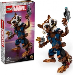 Lego Marvel Rocket és Baby Groot – 22 cm-es mozgatható figura