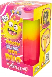 Tuban Jiggly Slime Neo Duo two‑color 430 g yellow‑pink