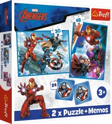 Puzzle 2u1 i memory MARVEL The Avengers