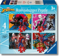 ravensburger puzzle marvel: spider-man 4in1 (12–24 pezzi)