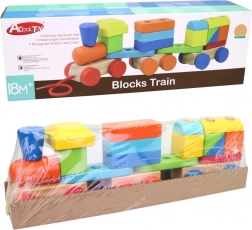 Trenino in legno da tirare