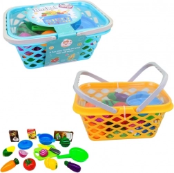 Kampirna košara s priborom za otroke