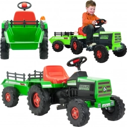 INJUSA kids' electric tractor BASIC 6V with trailer