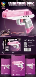 pink pistol building set, 237 pieces