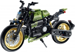 iM.Master motorcycle building kit with moving chain and shock absorbers