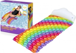 inflatable rainbow pool lounger 216 × 80 cm bestway