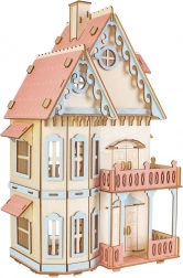 Woodcraft houten 3D-puzzel Gotisch huis