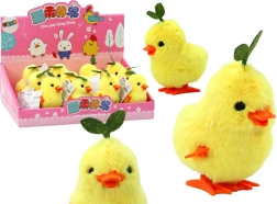 Yellow Wind-up Chick with Leaf