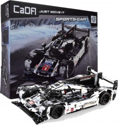 Set di costruzione CADA auto sportiva da corsa 48 cm, nera, 1586 pezzi
