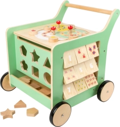 Girello attivo in legno per bambini 5 in 1 con freno