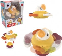 Interaktívna senzorická kačička s prísavkou a hryzátkom