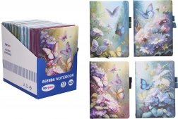 Lined notebook with butterfly motif 14 × 21 cm, 80 pages