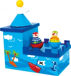 Small Foot dřevěná hrací pokladnička Olli a Bolli