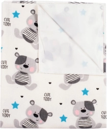 Nepremokavá flanelová podložka New Baby Cute Teddy