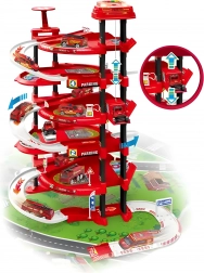XXL Vatrogasna garaža - 5 razina + igraća podloga, 82 dijela