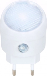 Luce notturna LED da presa con sensore crepuscolare, bianca