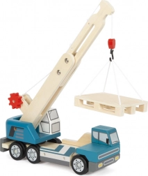 Small Foot cargo crane with pallet