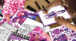 Artissimo XXL návrhárska dielňa s LED svetelnou podložkou – trendy outfity