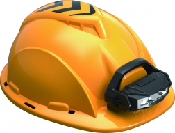 Casco da cantiere con torcia