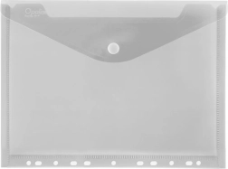 Koperta z zatrzaskiem A4 z eurozawieszką Opaline przezroczysta