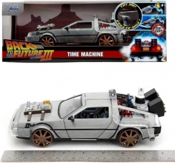 delorean nazaj v prihodnost iii 1:24 kovinski model z odpirajočimi se vrati jada toys