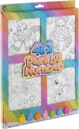 Malen nach Zahlen 4-in-1 für Mädchen – Kreativset