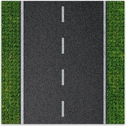 Piattaforma di costruzione design Strada dritta 25,5 x 25,5 cm