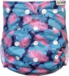 T-TOMI Couche culotte AIO - set de change à pressions Feathers