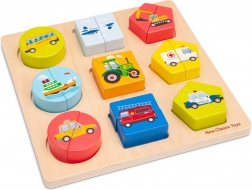 Drvene umetne slagalice - prometna sredstva