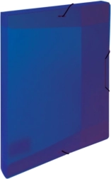 Scatola con elastico Opaline blu