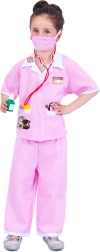 Girls' Veterinarian Costume, Pink