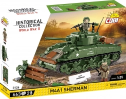 M4A1 Sherman harckocsi építőkészlet 1:35 – 663 elem