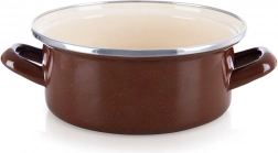 Enamel Pot Brown 20.5 cm, 2.2 l