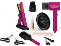 Gyermek kozmetikai szett hajszárítóval és hajvasalóval