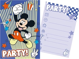 Set of party invitations with envelopes MICKEY MOUSE (5+5)