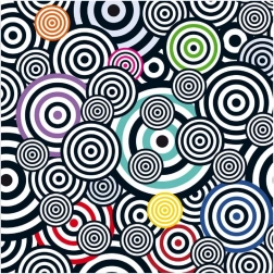 Curiosi square puzzle Q Shake pattern V 70 pieces