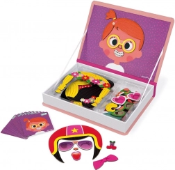 Magnetiboek Grappige gezichten voor meisjes