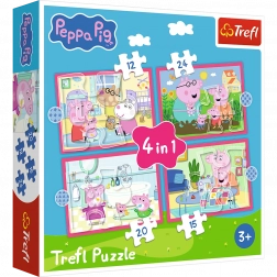 Puzzle 4 u 1 Peppa voli avanture
