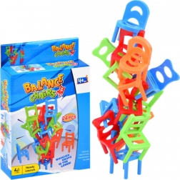 Egyensúlyozó asztali játék – Leeső székecskék – 24 db