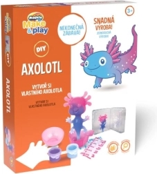 Modello DIY axolotl – kit creativo per realizzare una morbida figurina