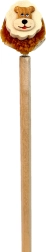 Wooden pencil with little lion – handmade decorative pencil