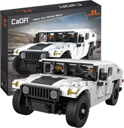 CaDA Building Kit Off-Road Humvee 1:12, white, 1386 pieces