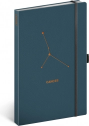 Zodiac Notebook Cancer, ruled 13 × 21 cm