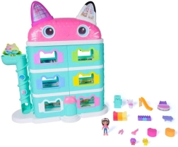 Grote kattige poppenhuis met lift en pop van GABBY'S DOLLHOUSE