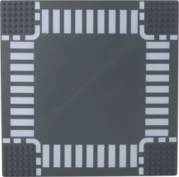 Base da costruzione per mattoncini – incrocio stradale 26 × 26 cm