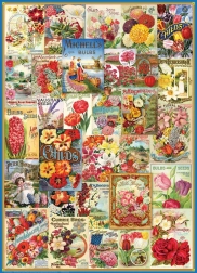 Eurographics Puzzle Seed Catalog Flowers 1000 Pieces